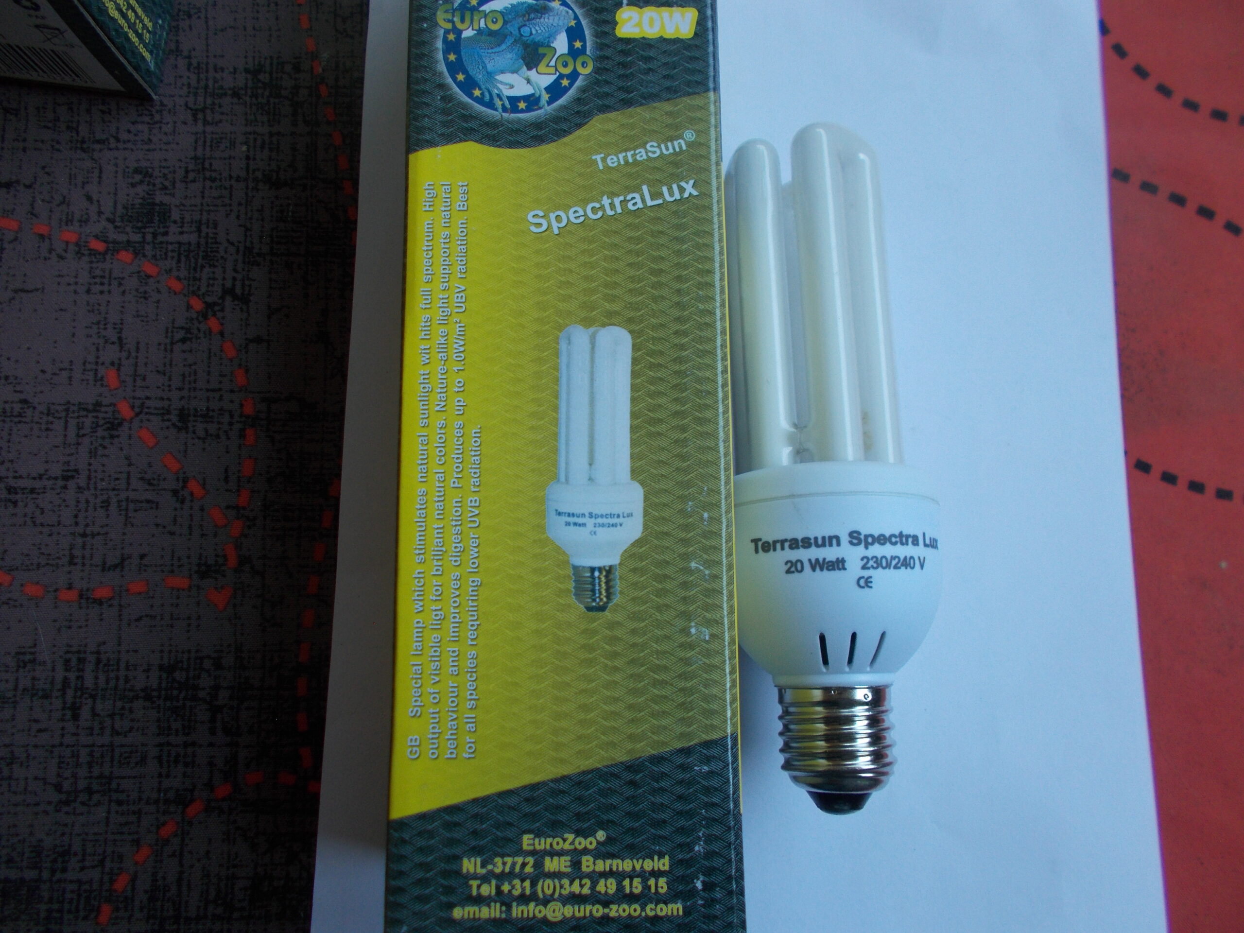 Lampe UVA-UVB SpectraLux 20 Watts