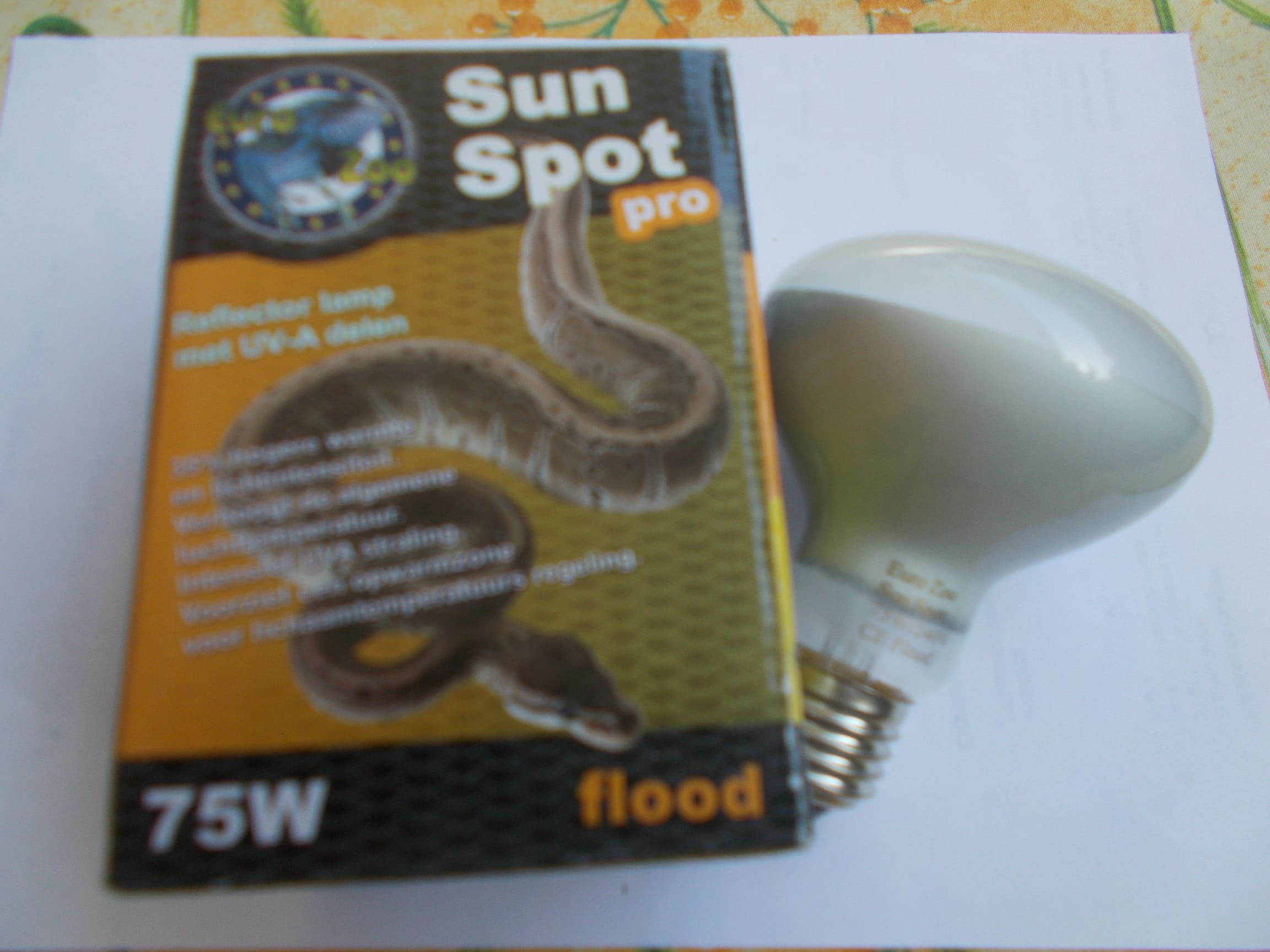 Lampe chauffante UVA 75 Watts 1